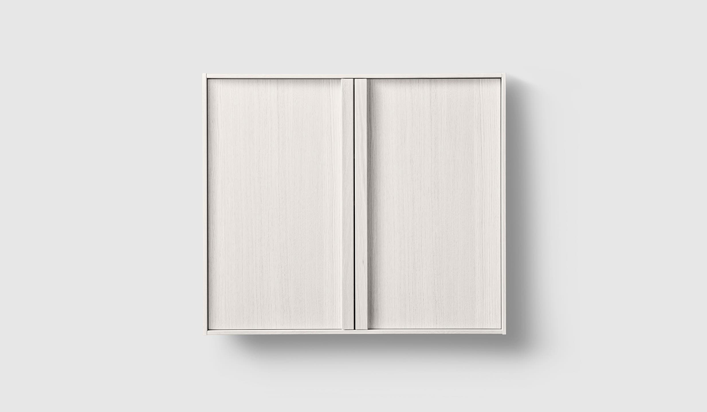H2/C80 White Wood H2 Laundry Cabinet