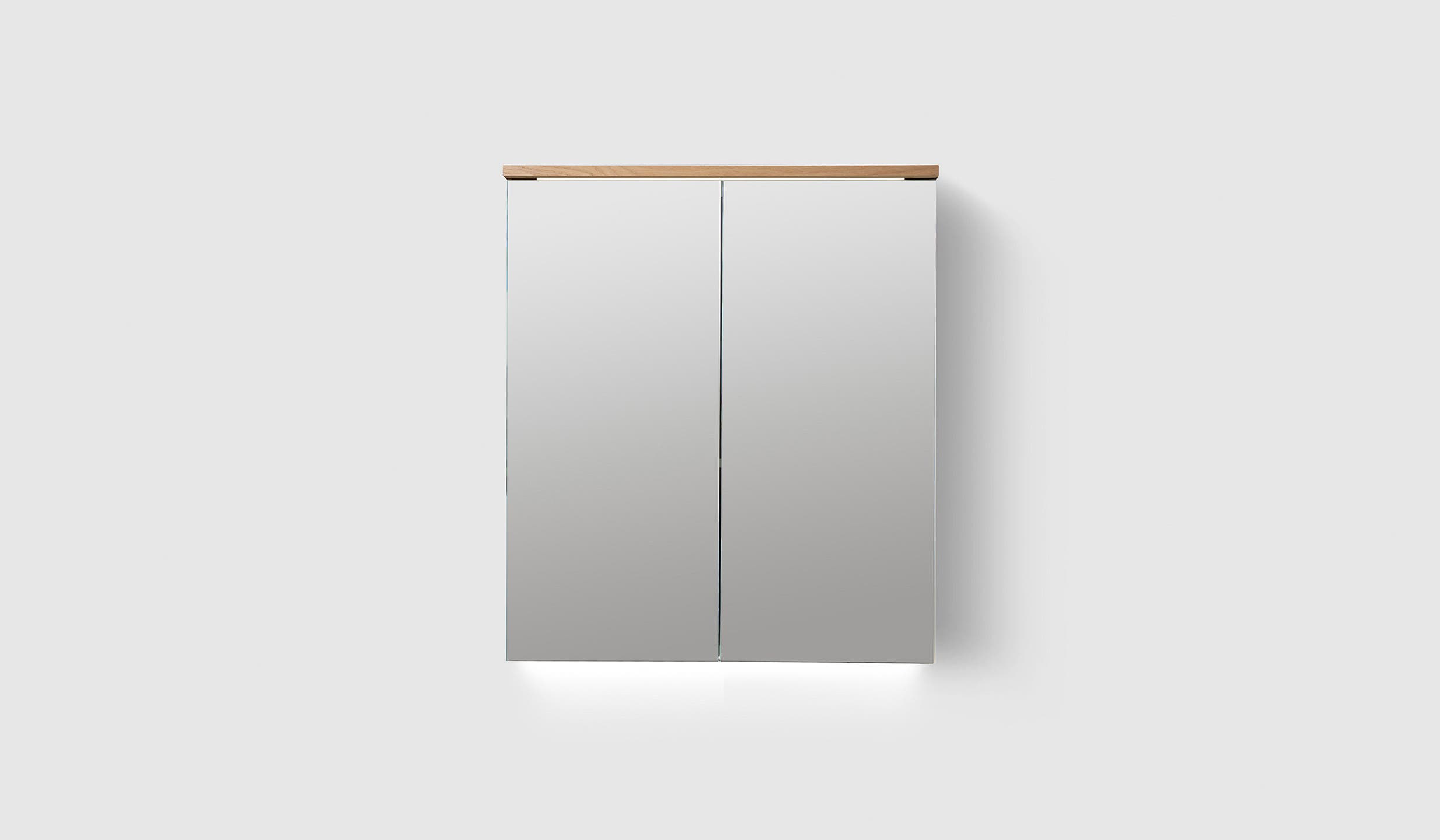 H2/MC60 Oak Wood H2 Mirror Cabinet