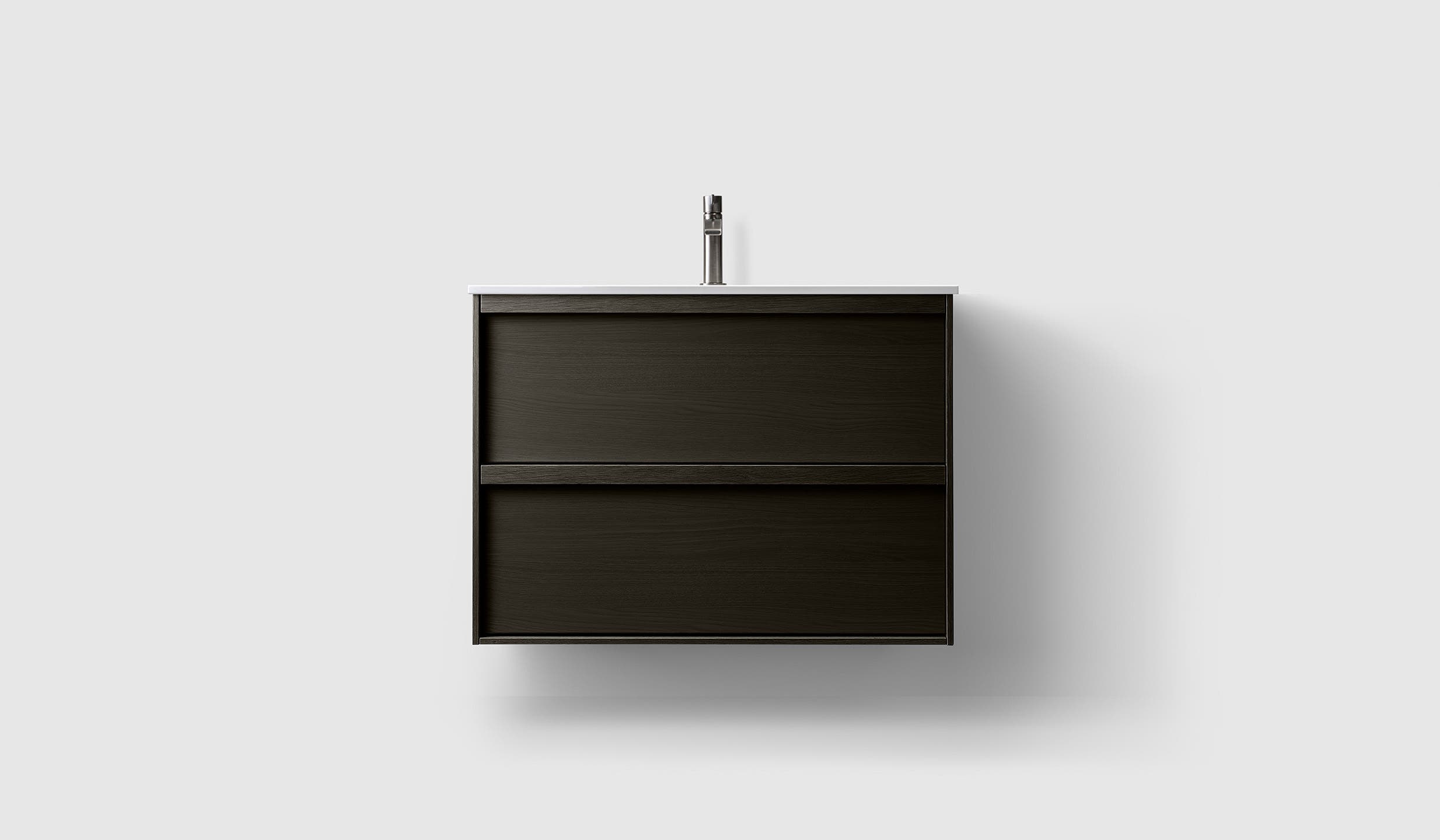 H2/80 - Dark Wood - White Solid IG