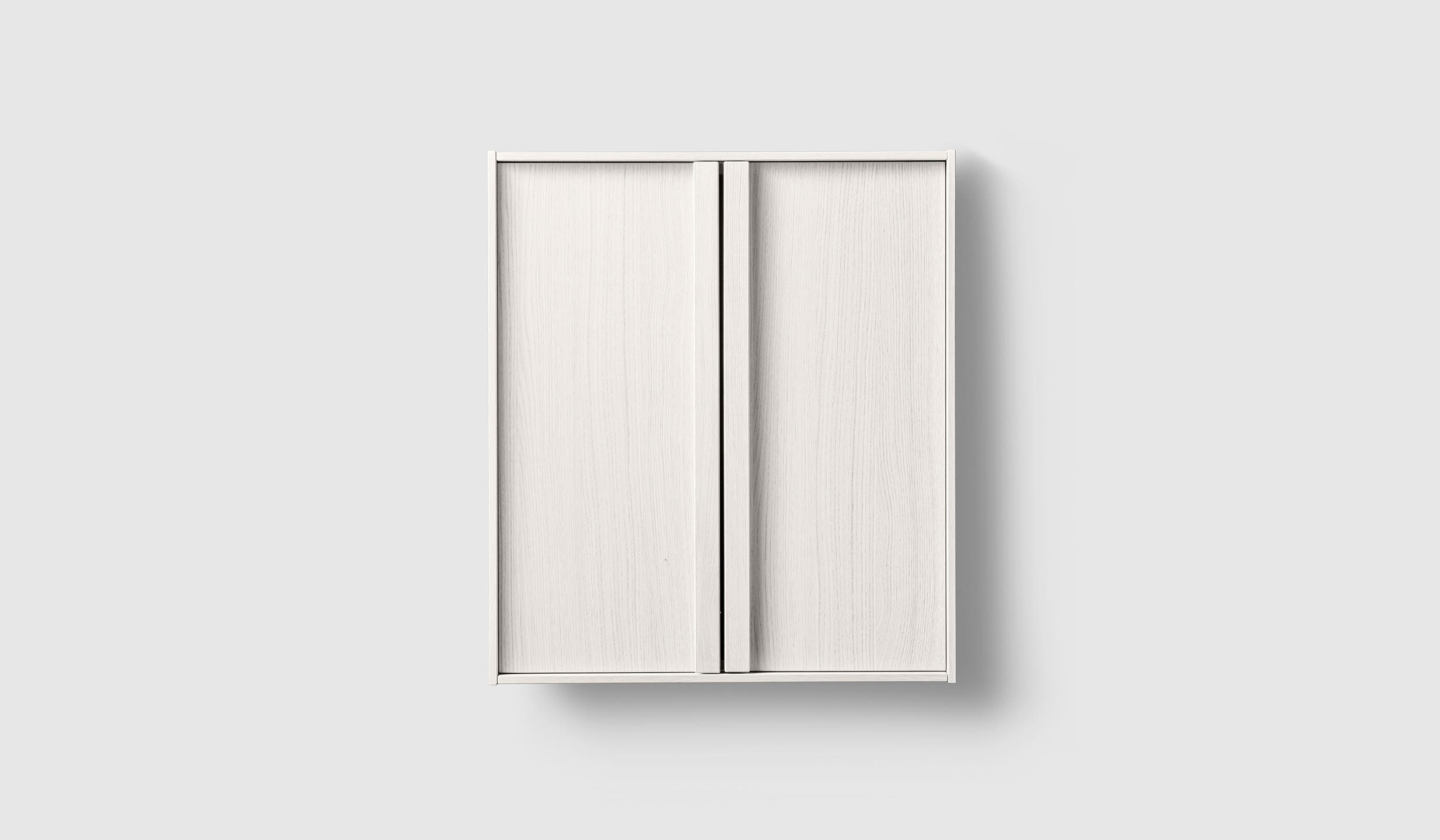 H2/C60 White Wood H2 Laundry Cabinet