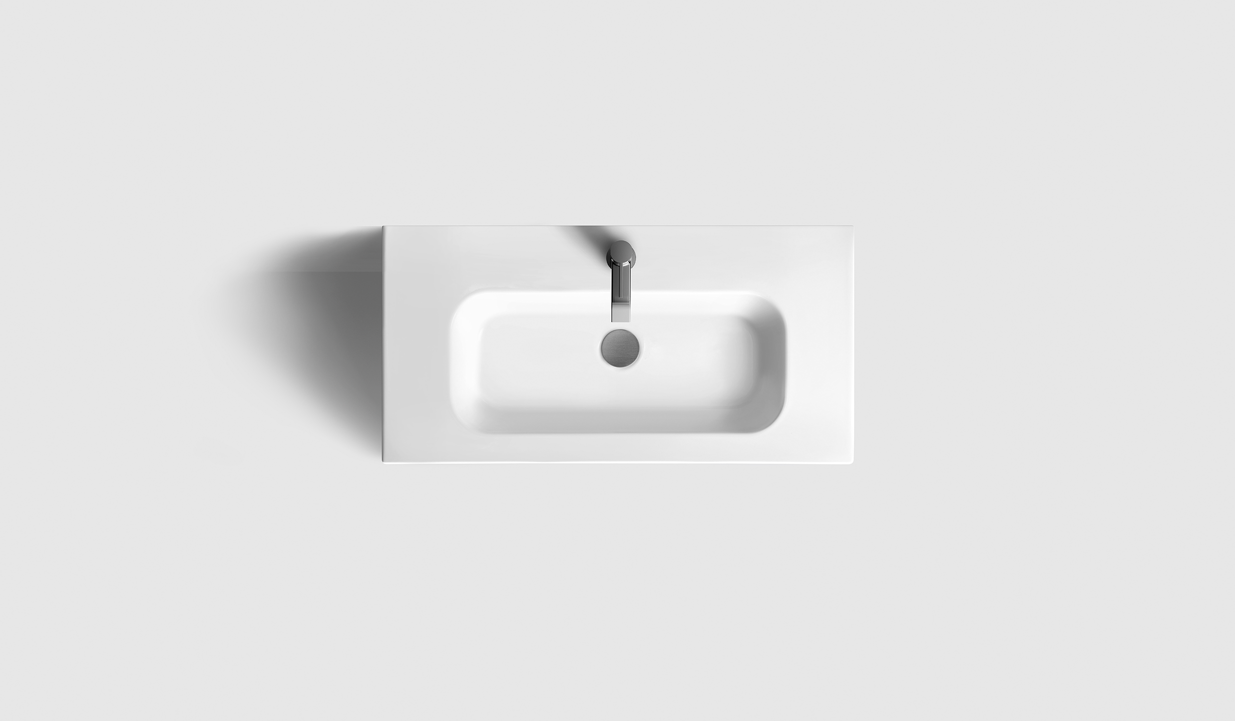 H2/80S - Walnut Wood - Matt White Porcelain