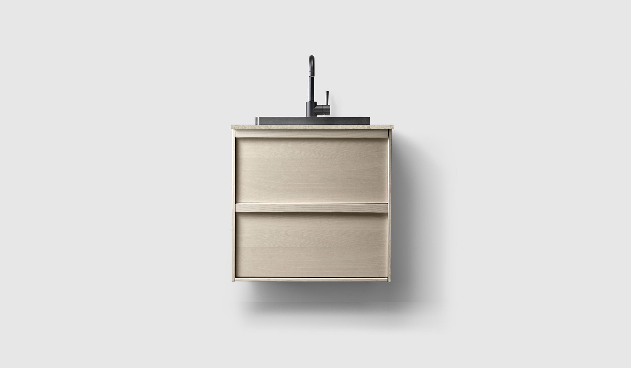 H2/60 - Light Ash Wood - RG/Black Chrome