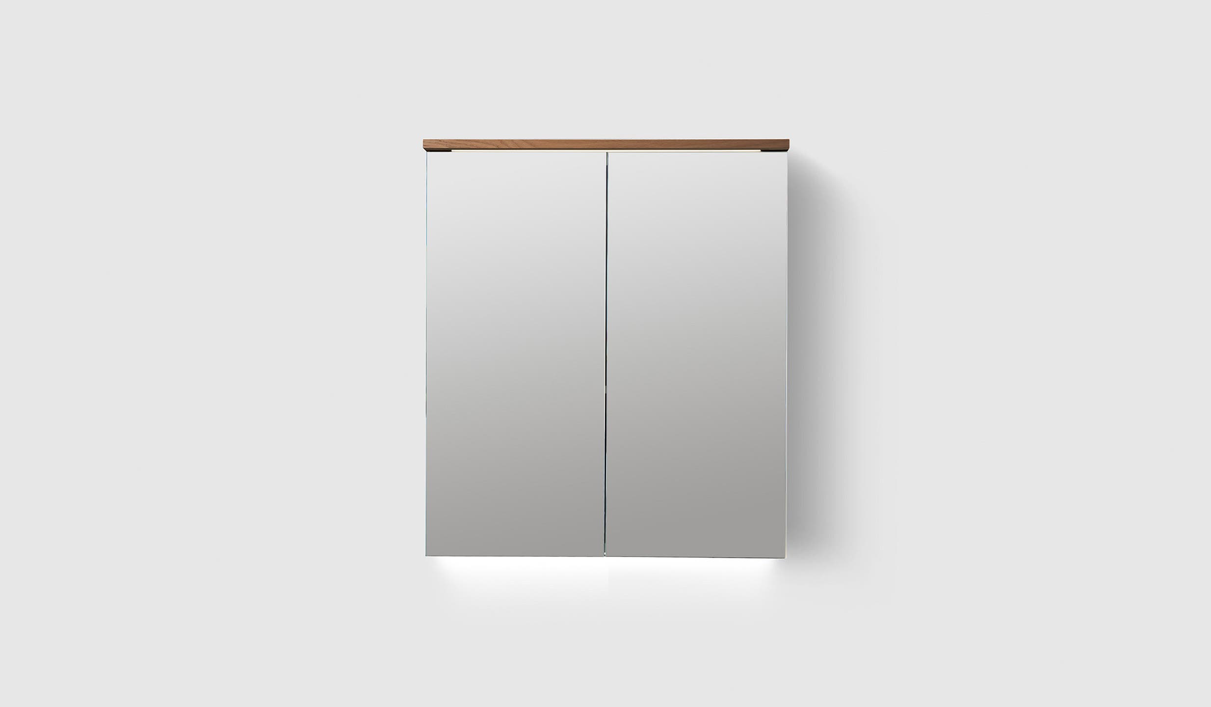 H2/MC60 Walnut Wood H2 Mirror Cabinet