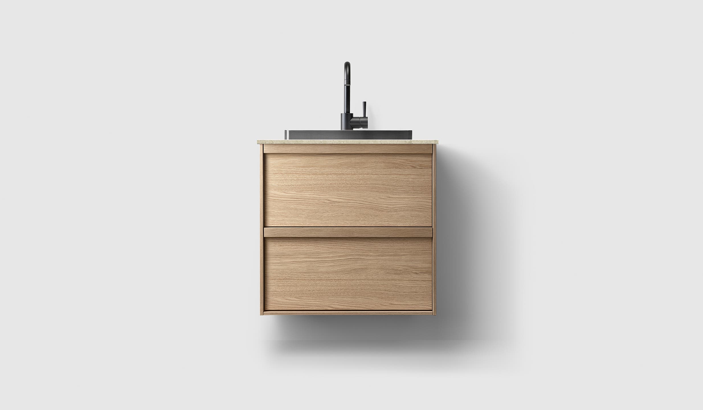 H2/60 - Oak Wood - RG/Black Chrome