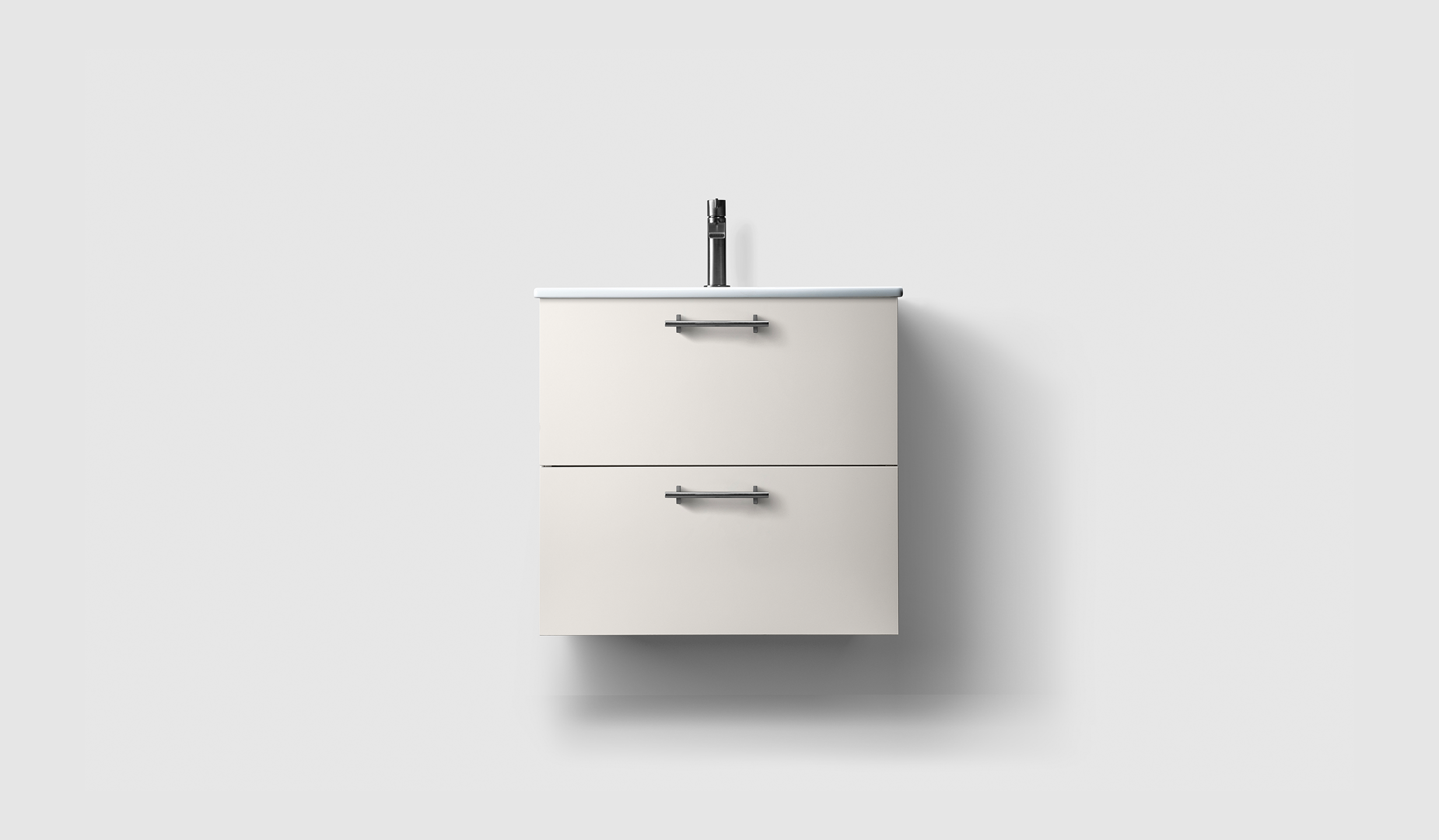 H3/60S - White - Porcelain - A2.03 Brushed Black Chrome