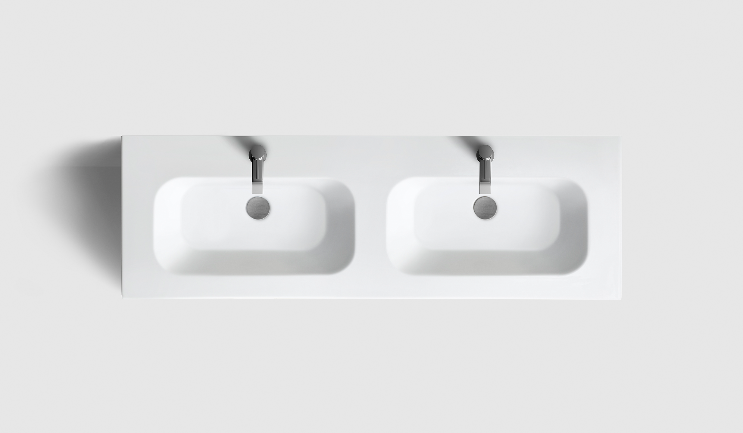 H2/140 - Walnut Wood - Matt White Porcelain