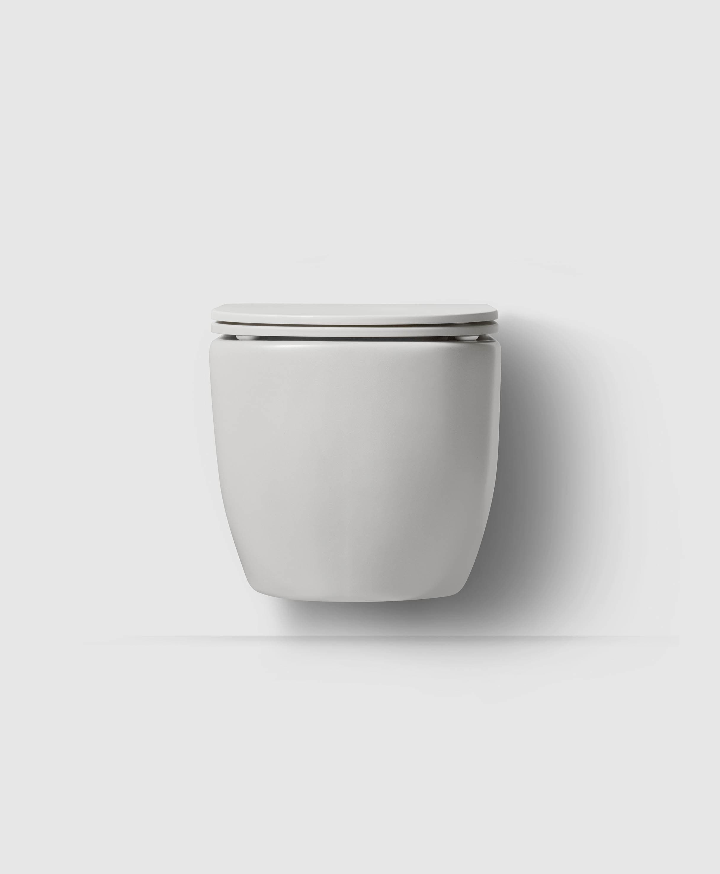 WC/2 wall hung 51 matt white with seat