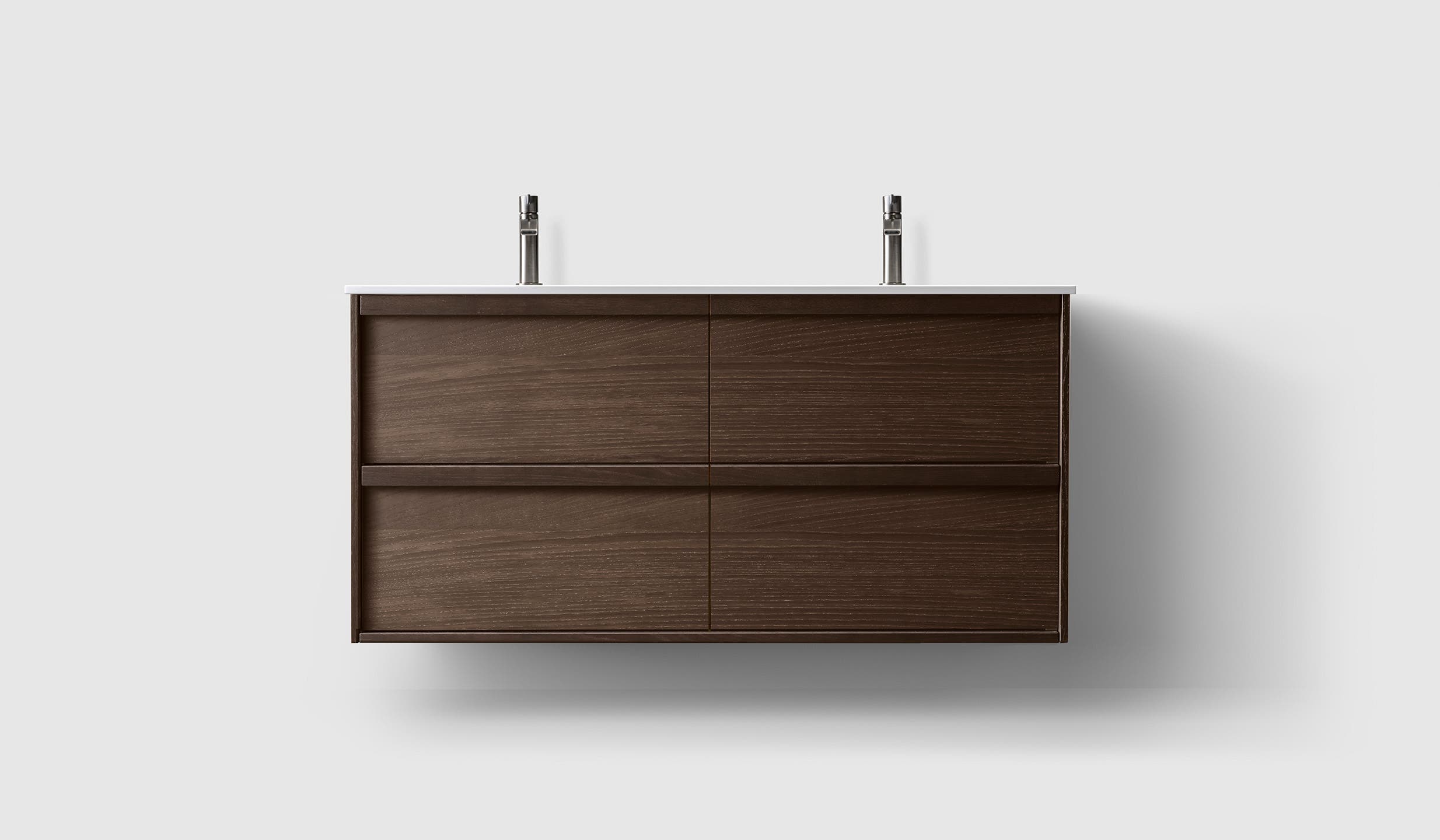 H2/120 - Smoked Oak Wood - White Solid IG