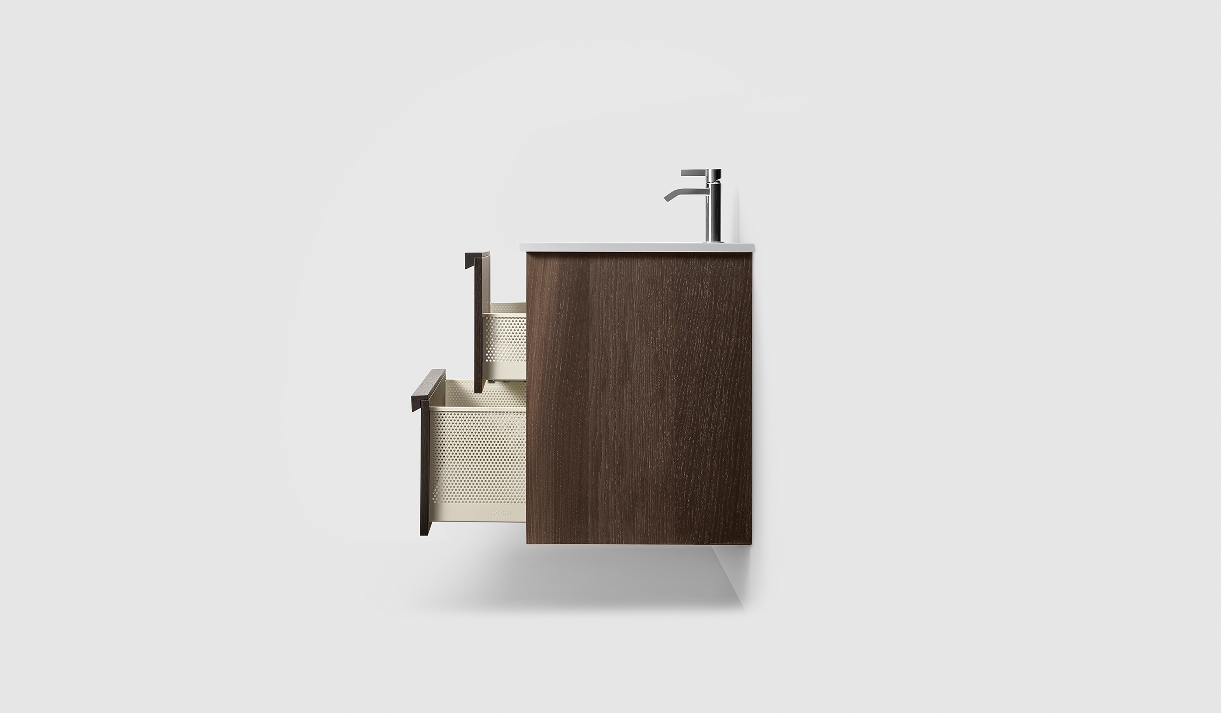 H2/100 - Smoked Oak Wood - White Solid IG