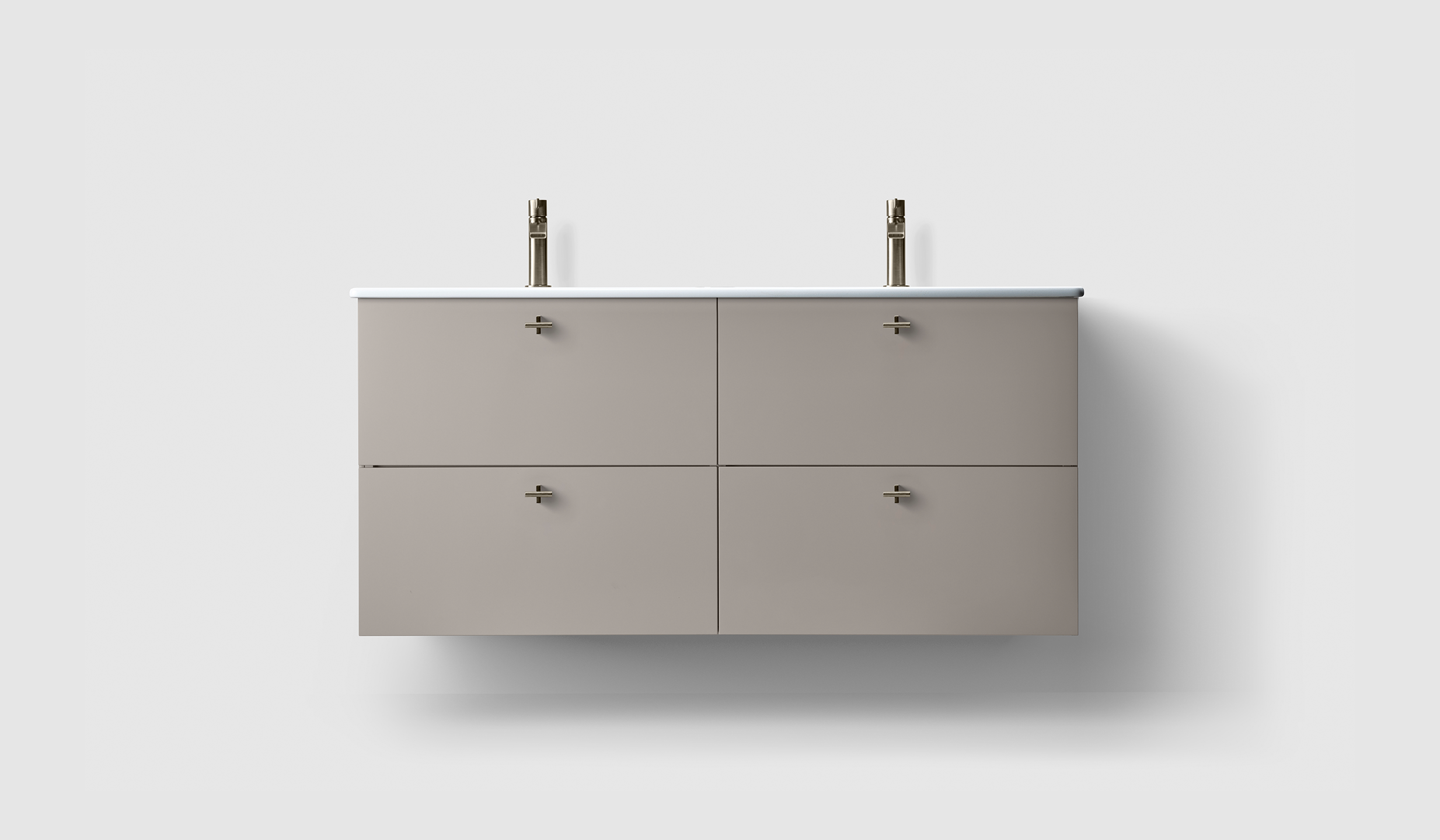 H3/120 - Warm Grey - Porcelain - A2.02 Brushed Nickel